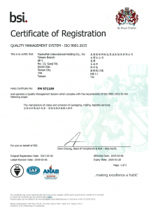 BSI Certification of Registration