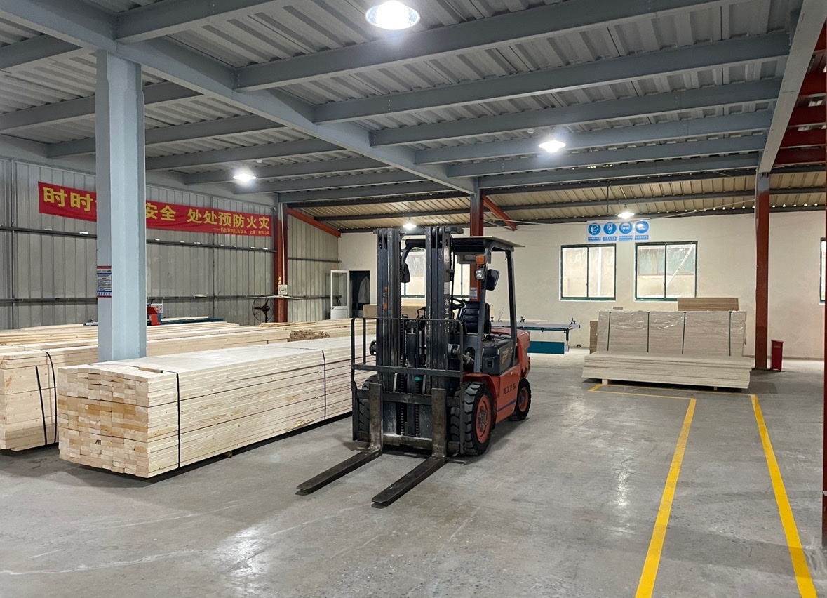 Forklift inside the TransPak Nantong City, China facility